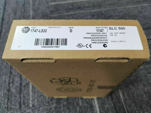 New Factory Sealed Ab 1747-L532 Ser D Slc 500 Plc Processor Unit Module 1747L532