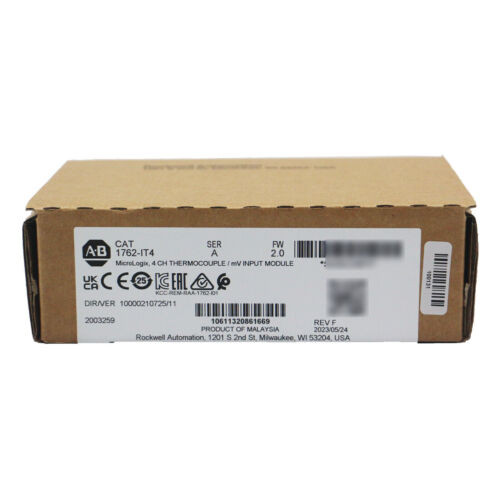 New Sealed  Allen-Bradley 1762-It4 Ser A Micrologix Themocouple/Mv Module