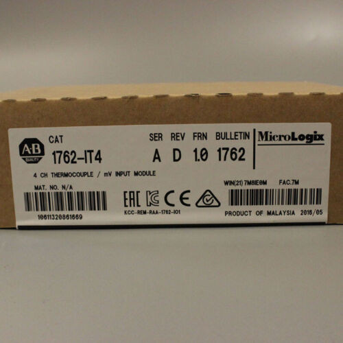 Allen Bradley 1762-It4 Micrologix Thermocouple/Mv 4-Channel Input