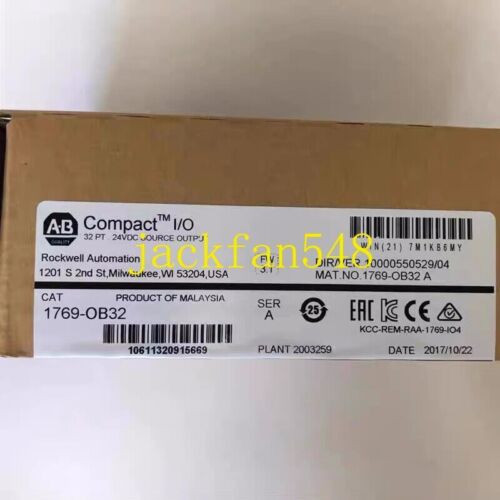 New Allen-Bradley 1769-OB32 CompactLogix 32 Pt 24VDC D/O Module
