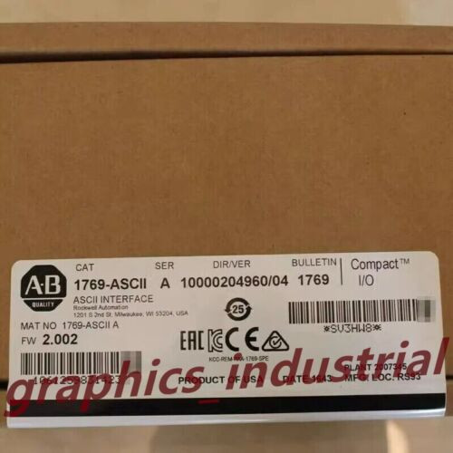 New Factory Sealed Ab 1769-Ascii Ser A Compactlogix Ascii Interface Module Ab