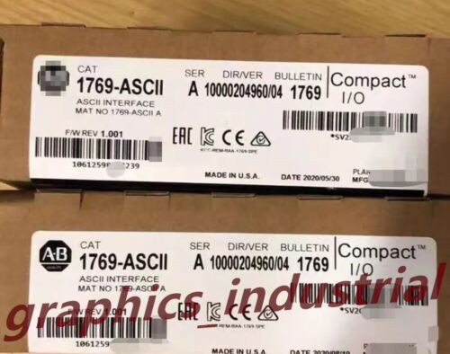 New Sealed Allen Bradley Ab 1769-Ascii Ser A Compactlogix Ascii Interface Module