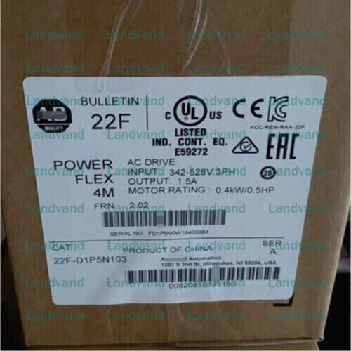 Allen-Bradley 22Fd1P5N103 1.5A 460V 0.5Hp 4M