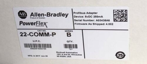 22-Comm-P Allen-Bradley Powerflex Profibus  Adapter Module 22Commp