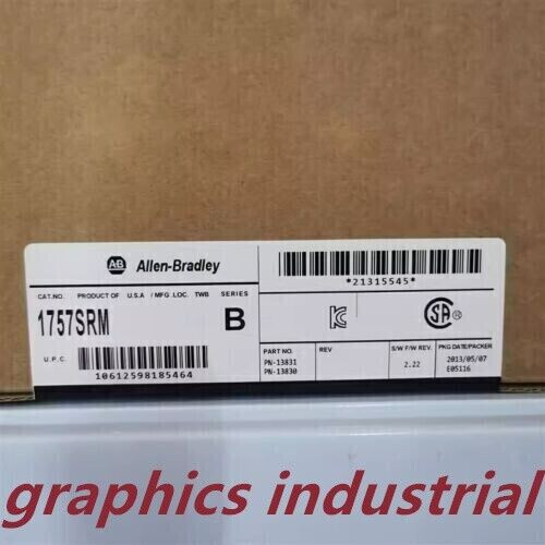 New Factory Sealed Ab 1757-Srm Ser B Controllogix Redundancy Module 1757-Srm Ab