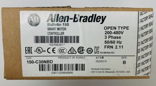 Brand New Allen Bradley 150-C30Nbd Smc Smart Motor Controller