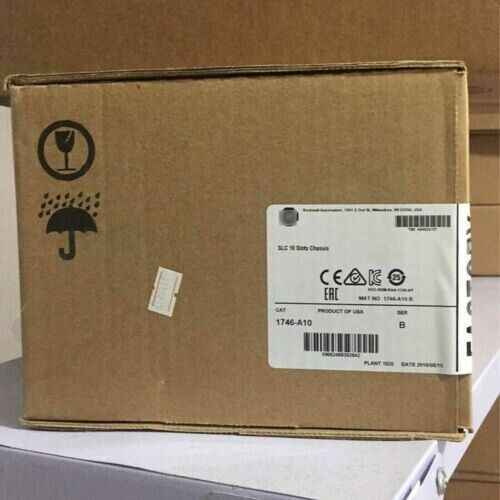 New Sealed Ab 1746-A10 /B Slc-500 Plc Chassis/Rack 10 Slots Module.