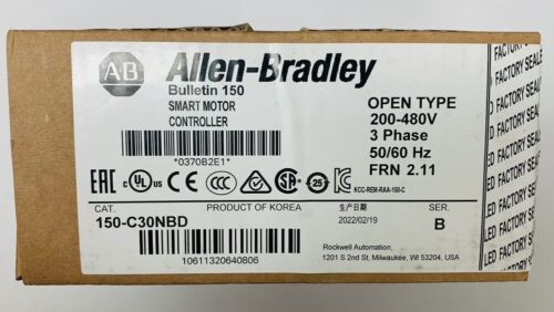 Allen-Bradley 150-C30Nbd New Smc-3 Smart Motor Controller 150C30Nbd