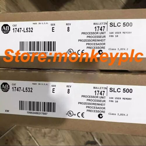 New Allen Bradley 1747-L532 Ser E Slc 500 Plc Processor Unit Module Plc 1747L532