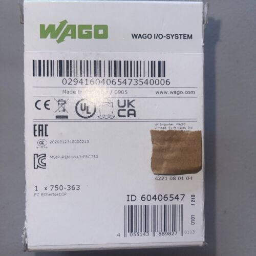 Wago 750-363 Plc Processor Module