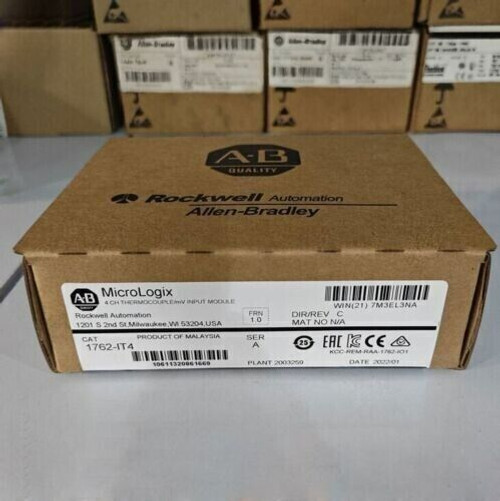 New 1762-It4 Allen Bradley Ser A Micrologix Themocouple/Mv Module