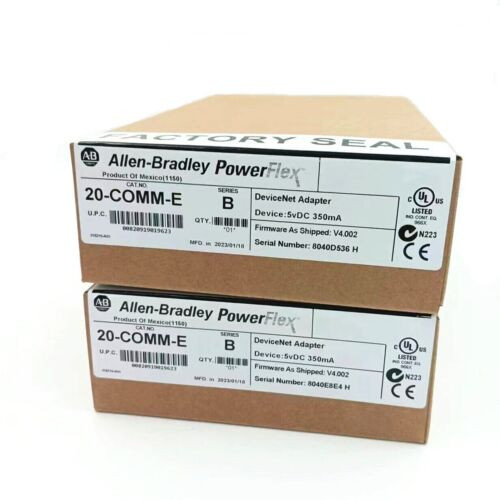 New Factory Sealed Allen Bradley 20-Comm-E Ser B Ethernet / Ip Adaptor 20Comme