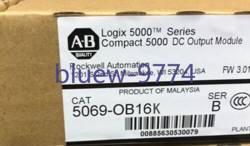 New Allen-Bradley 5069-Ob16K Compact 5000 Dc Output Module 5069Ob16K