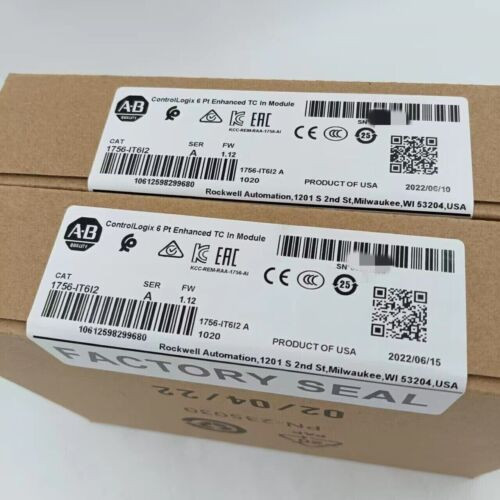 New Factory Sealed Ab 1756-It6I2 Ser A Enhanced Isolated Thermocouple Module