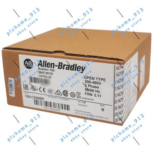 New Allen-Bradley 150-C25Nbr Smc-3 25A 3-Phase Smart Motor Controller