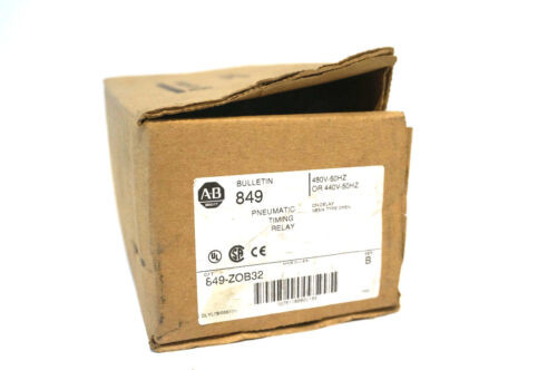 Nuovo Allen Bradley 849-Zob32 Pneumatico Distribuzione Relè Ser.B 849Zob32 Nuovo Allen Bradley 849-Zob32 Pneumatico Distribuzione Relè Ser.B 849Zob32