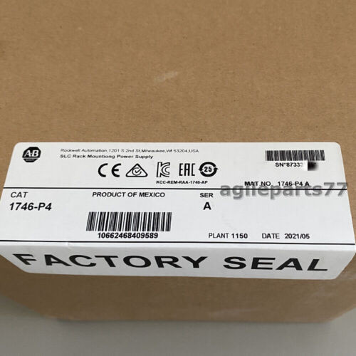 New Factory Sealed Allen-Bradley 1746-P4 Sera Slc 500 Power Supply Module