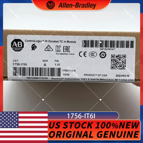 Brand New Ab 1756-It6I / A Controllogix 6 Point Isolated Input Module Shipping