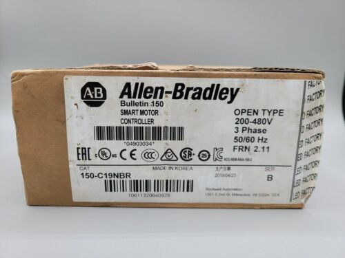 New Ab Allen Bradley 150-C19Nbr Ser B Smc-3 Smart Motor Controller
