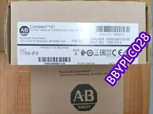 New Factory Sealed Ab 1769-If8 / A Compactlogix 8 Pt Analog Input Module