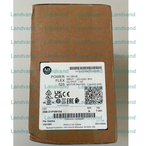 Allen-Bradley 25B-D1P4N104 525 Ac Drive 0.5 Hp, 0.4 Kw