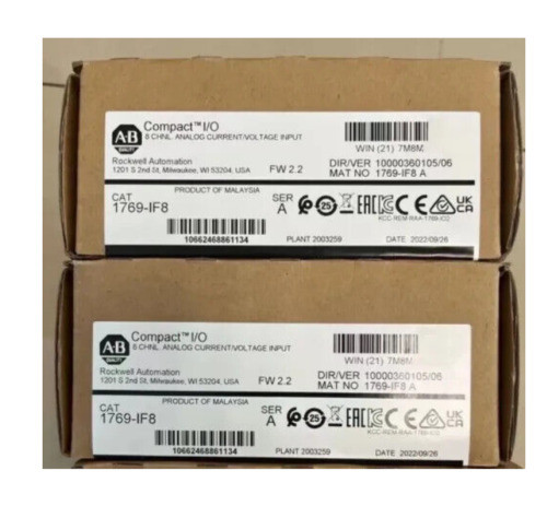 New Sealed Ab 1769-If8 Ser A Compactlogix 8 Pt Analog Input Module 1769If8