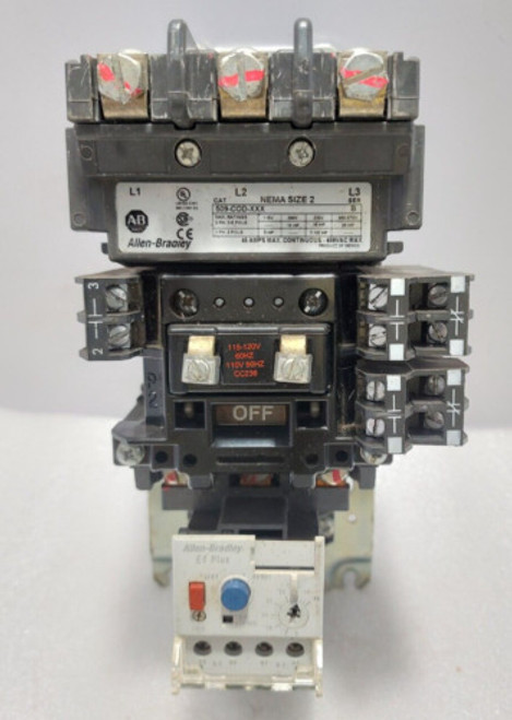 Allen Bradley 509-Cod-Xxx Starter Nema Size 2 115-120V 60Hz 110V 50Hz Cc236