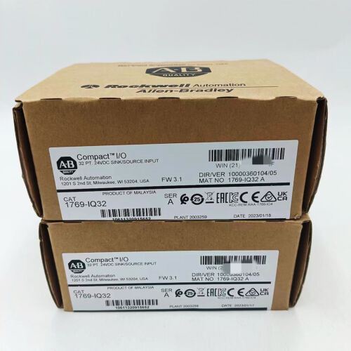Ab 1769-Iq32 Compactlogix 32 Pt 24Vdc Input Module Fw3.1 2023 Allen-Bradley New