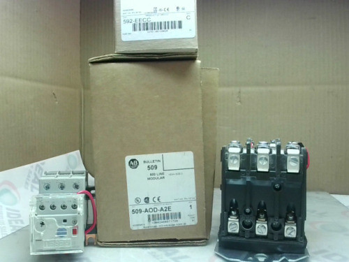 Allen Bradley 509-Aod-A2E Starter 120Vac W/592-Eecc 3Ph 110/120 - New