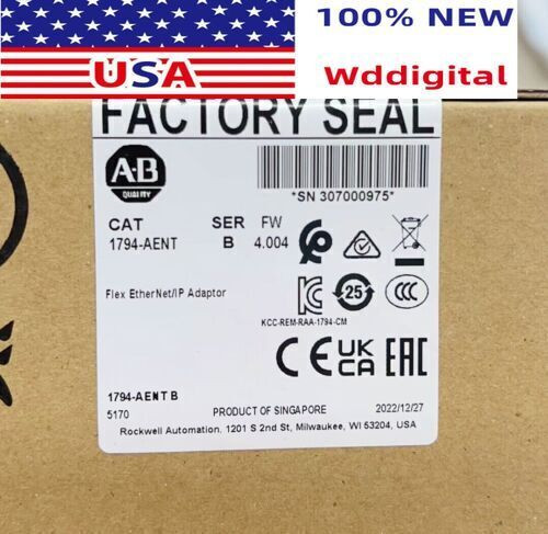 1794-Aent Allen-Bradley Ser B Flex I/O Ethernet/Ip Adaptor Ab 1794Aent