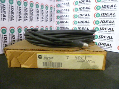 Allen Bradley 2801-Nc15 Cable Vision 10 Meter Accessory Vim-Yc Camera New