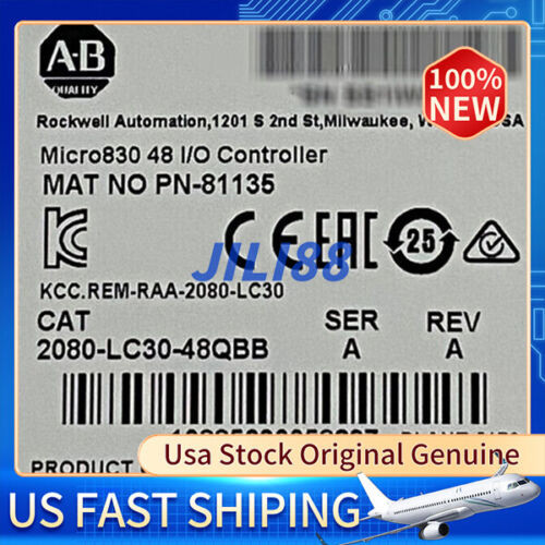2080-Lc30-48Qbb Micro830 48 I/O Controller  Ab New Sealed
