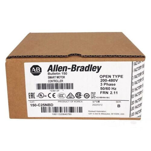 New Sealed Ab 150-C25Nbd Allen-Bradley Smc-3 Smart Motor Controller 150C25Nbd