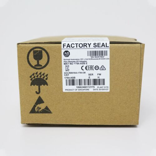 New Sealed Allen-Bradley 1794-Asb Ser E Flex Remote I/O Adapter 1794Asb Ab