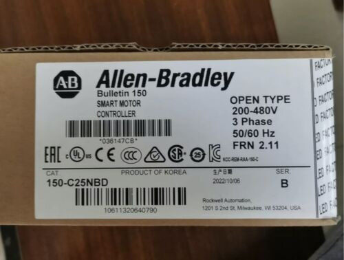New Allen-Bradley 150-C25NBD Smart Motor Controller 150C25NBD