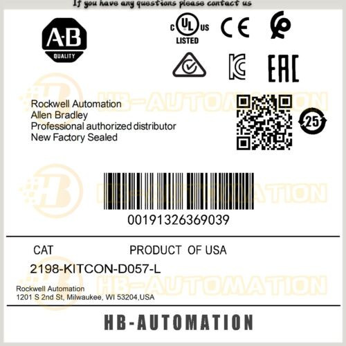 2198-Kitcon-D057-L Allen Bradley Connectors,1715,K5700 Ssm,Dai 85Mm #Zypl