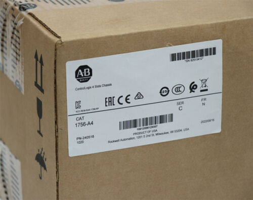 New Factory Sealed Allen-Bradley 1756-A4 Controllogix 4 Slots Chassis Ab 1756A4