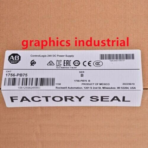 New Allen-Bradley Ab 1756-Pb75 / B Controllogix 24V Dc Power Supply 1756Pb75