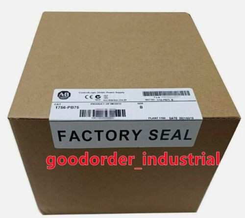 New Factory Sealed Ab 1756-Pb75 / B Controllogix 24V Dc Power Supply 1756Pb75
