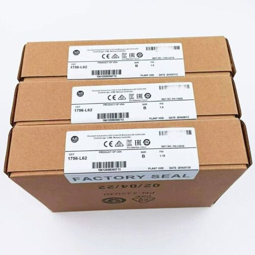 1756-L62 Ab 1756L62 /B Controllogix Processor Unit Controller New Factory Sealed
