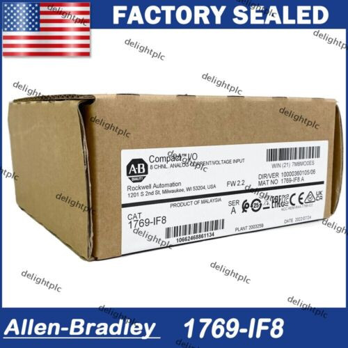 New Allen Bradley 1769-If8 Compactlogix 8 Pt Analog Input Module