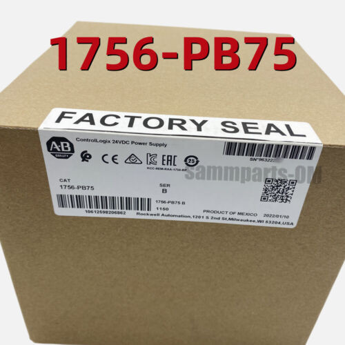 Allen-Bradley 1756-Pb75 Controllogix Ac Power Supply 1756Pb75 2023 New