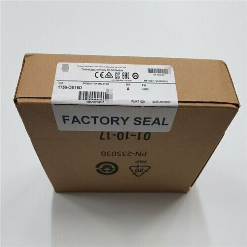 New Allen Bradley 1756-Ob16D Controllogix With 1756-Tbs6H/A Terminal
