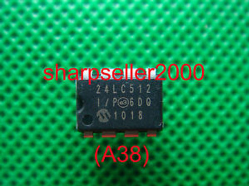 50 X MICROCHIP 24LC512 24LC512-I/P EEPROM DIP-8 IC NEW