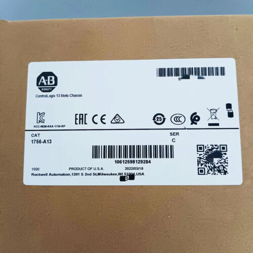 Ab 1756-A13 Series C Controllogix 13 Slot Chassis Plc Allen Bradley 1756-A13