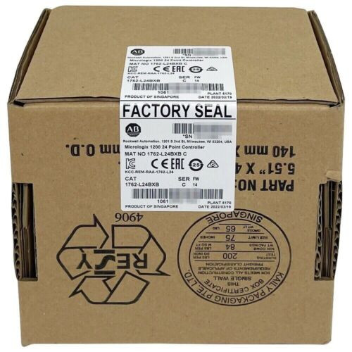 New Allen-Bradley 1762-L24Bxb Ser C Micrologix1200 24 Point Controller