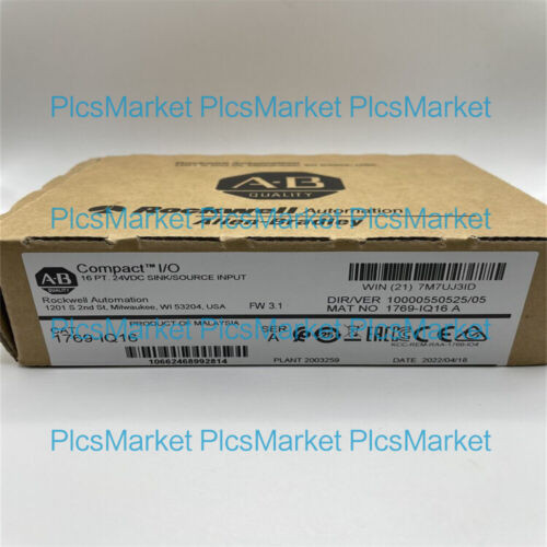 New Sealed Allen Bradley 1769-Iq16 Series A 16-Point Input Module