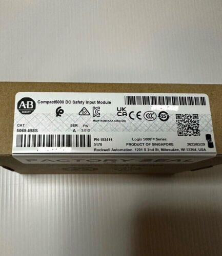 2023 New Sealed Allen-Bradley Ab 5069-Ib8S Ser A Safety Input Module 24Vdc