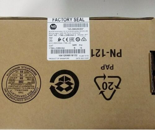 New Factory Sealed Ab 1766-L32Bwaa Ser B Micrologix 1400 32 Point Controller