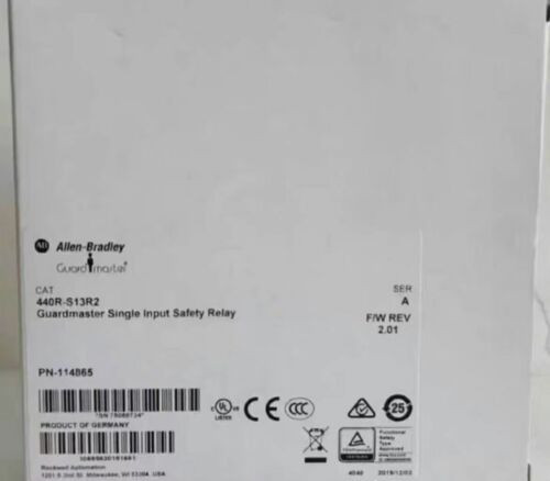 440R-S13R2 New Allen Bradley 440R-S13R2 Guardmaster Single Input Safety Relay Ab